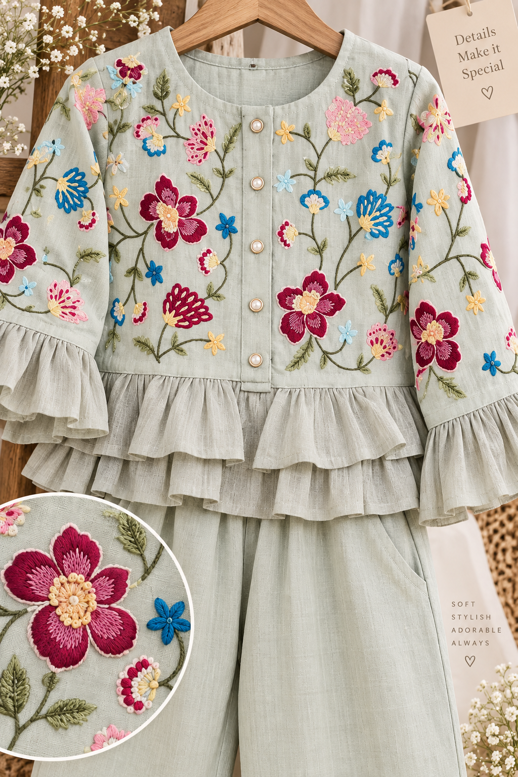 Mint Bloom Co-ord Set