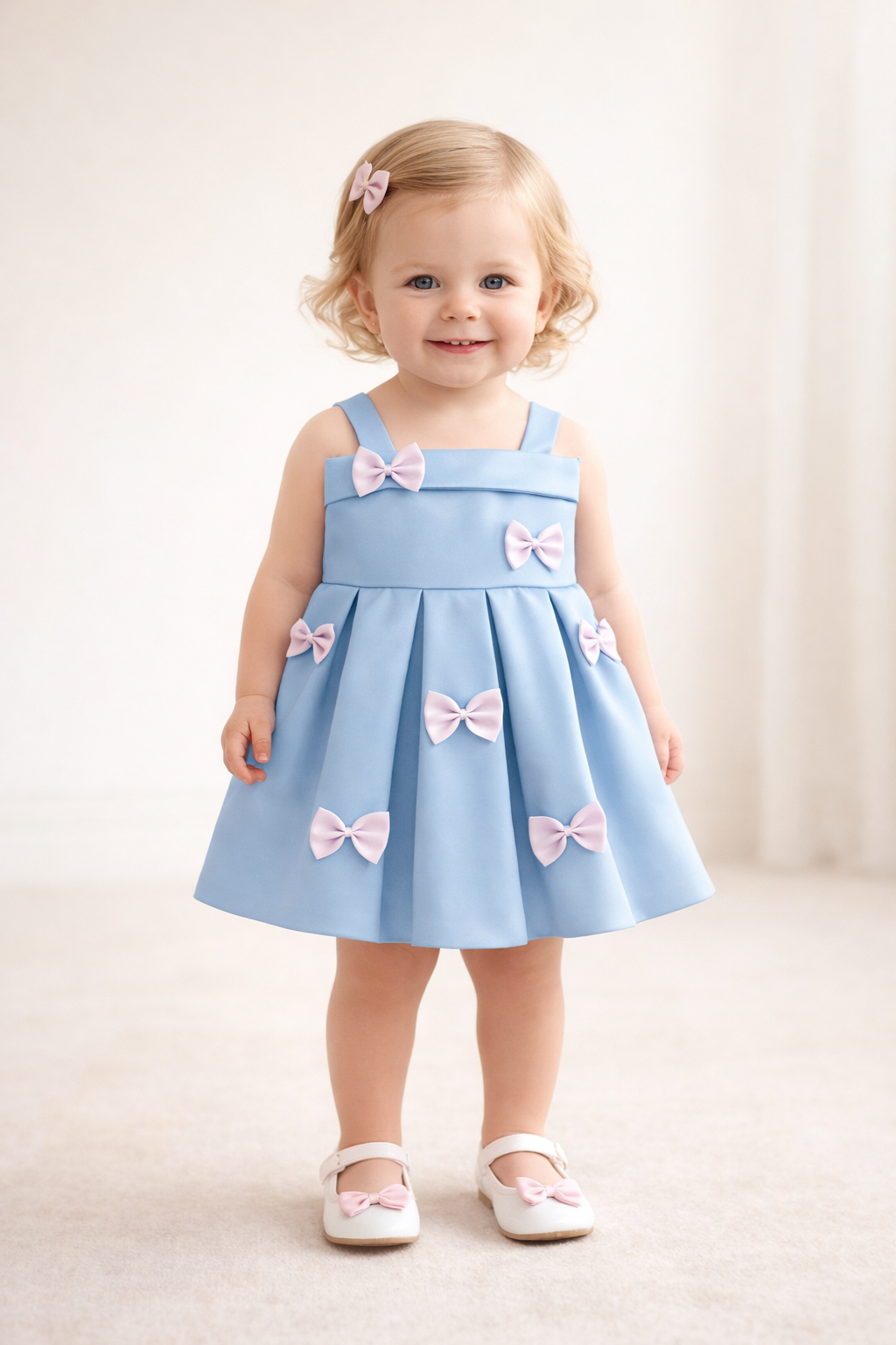Blue Bow Charm
