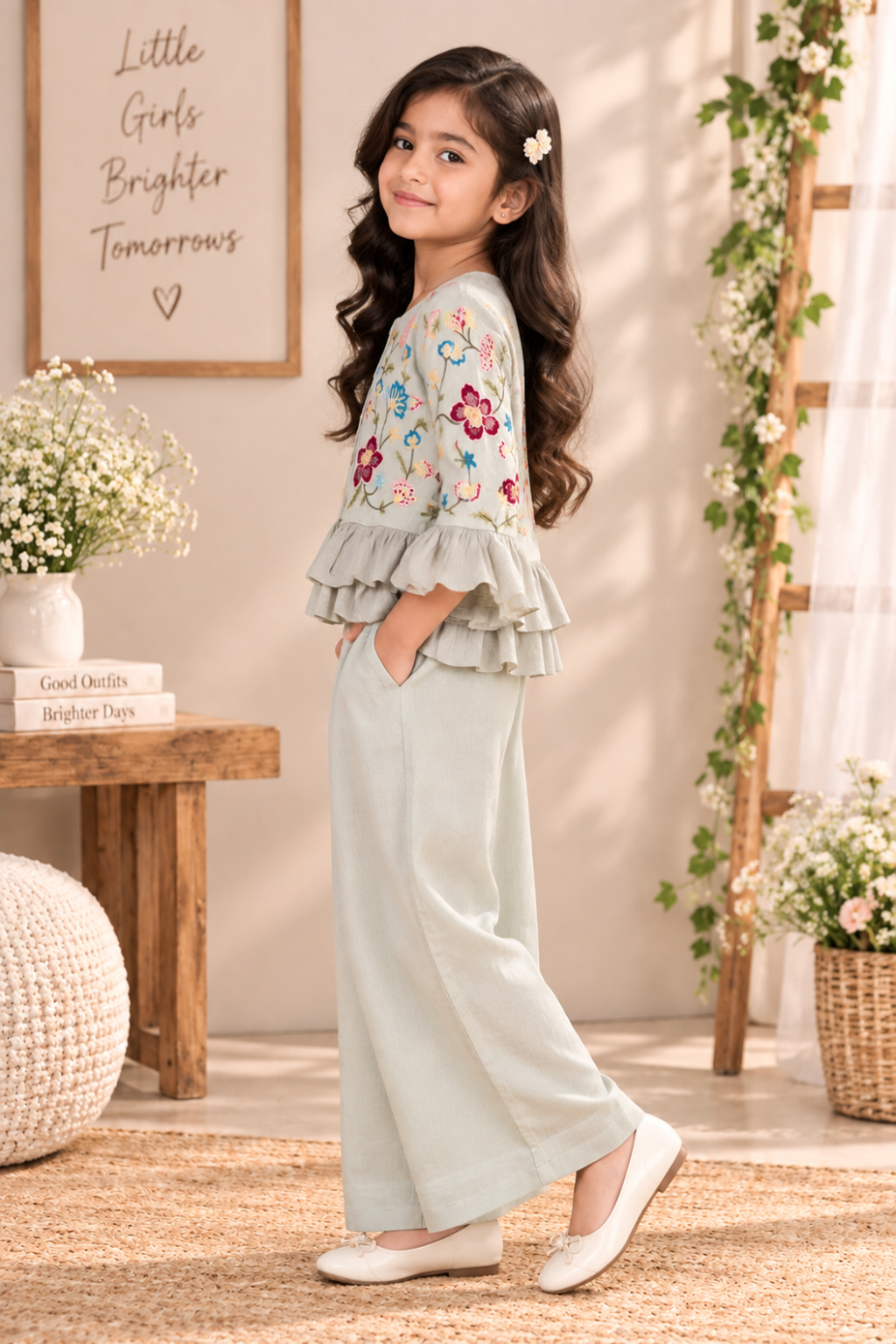 Mint Bloom Co-ord Set