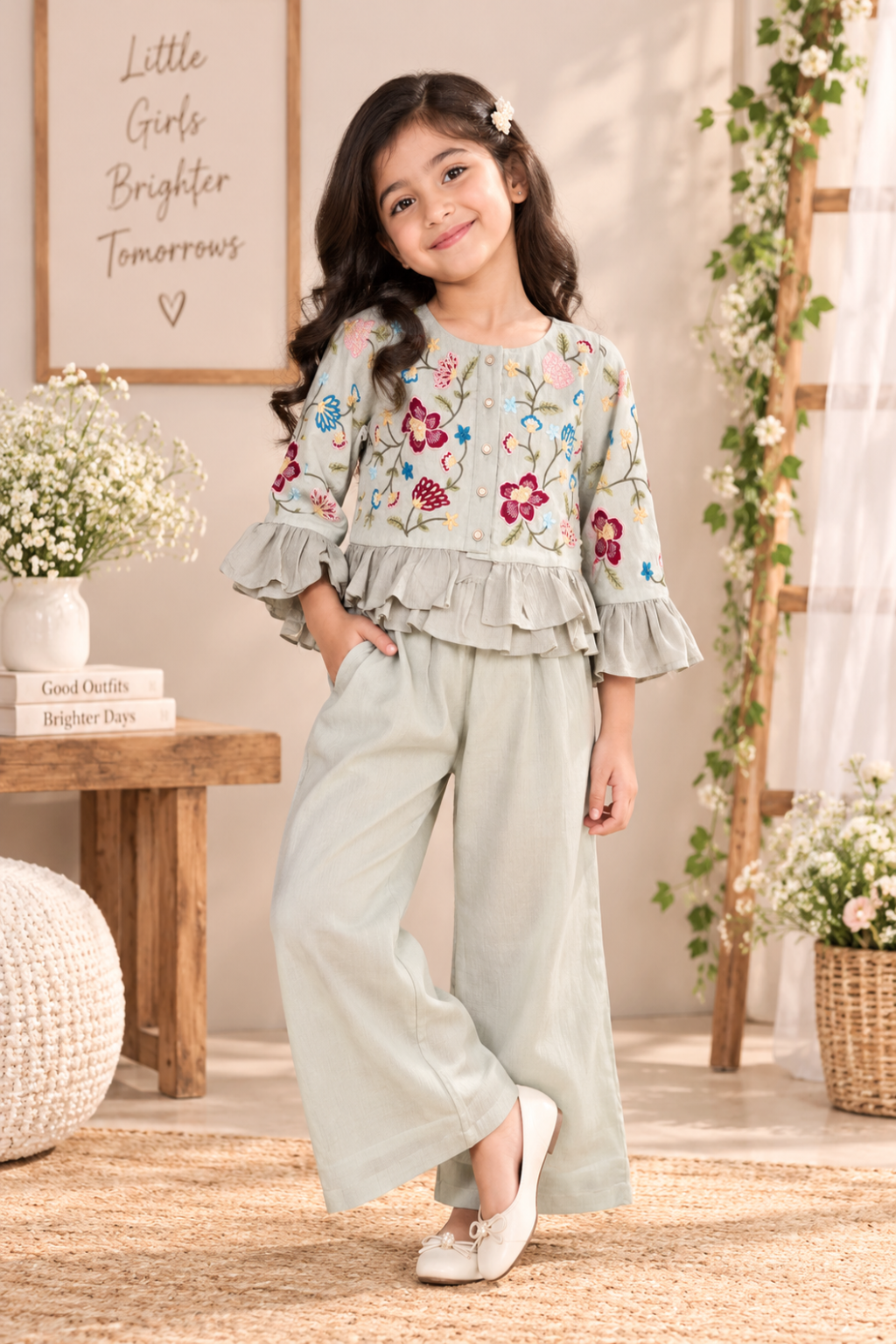Mint Bloom Co-ord Set
