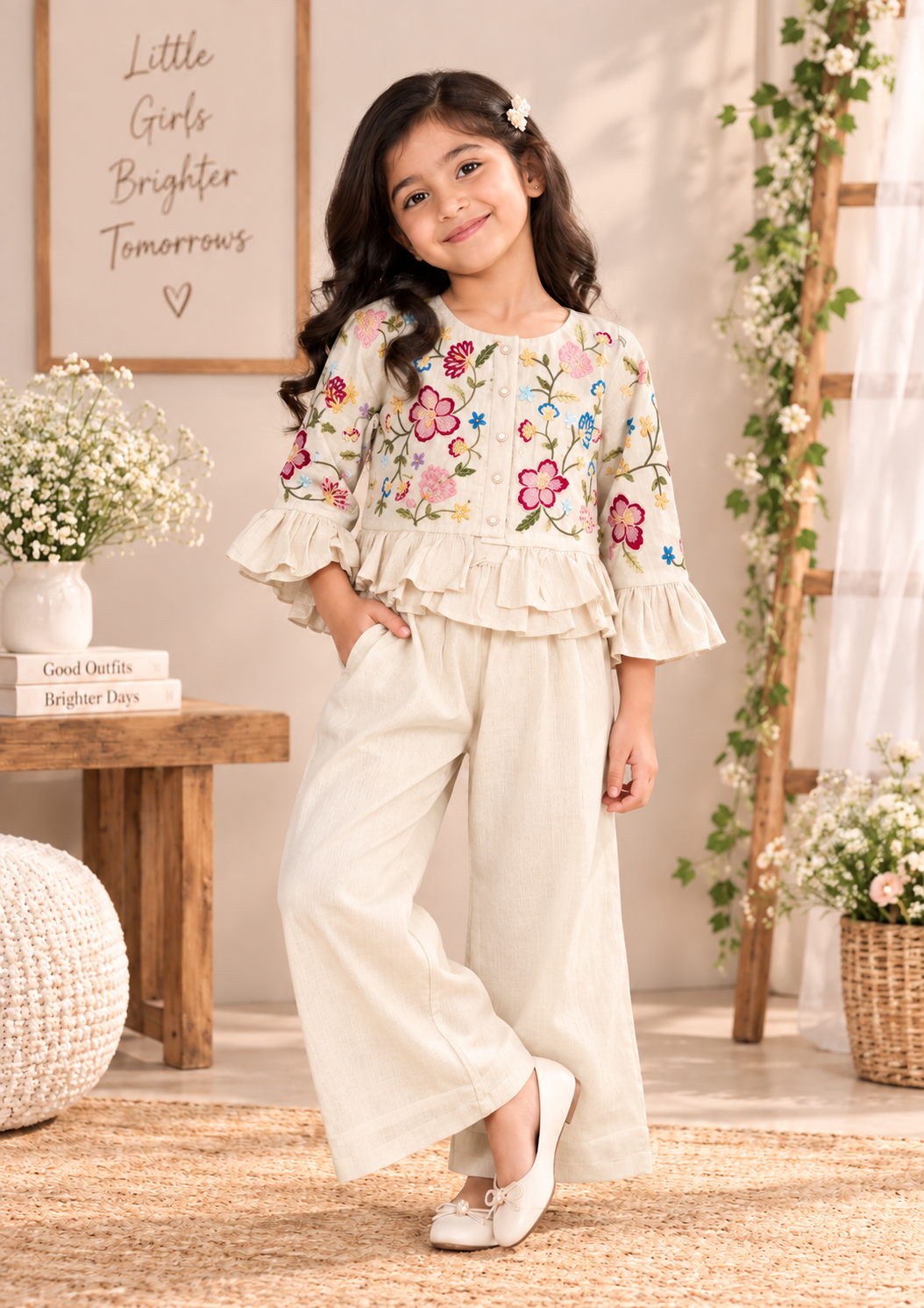 Ivory Bloom Co-ord Set