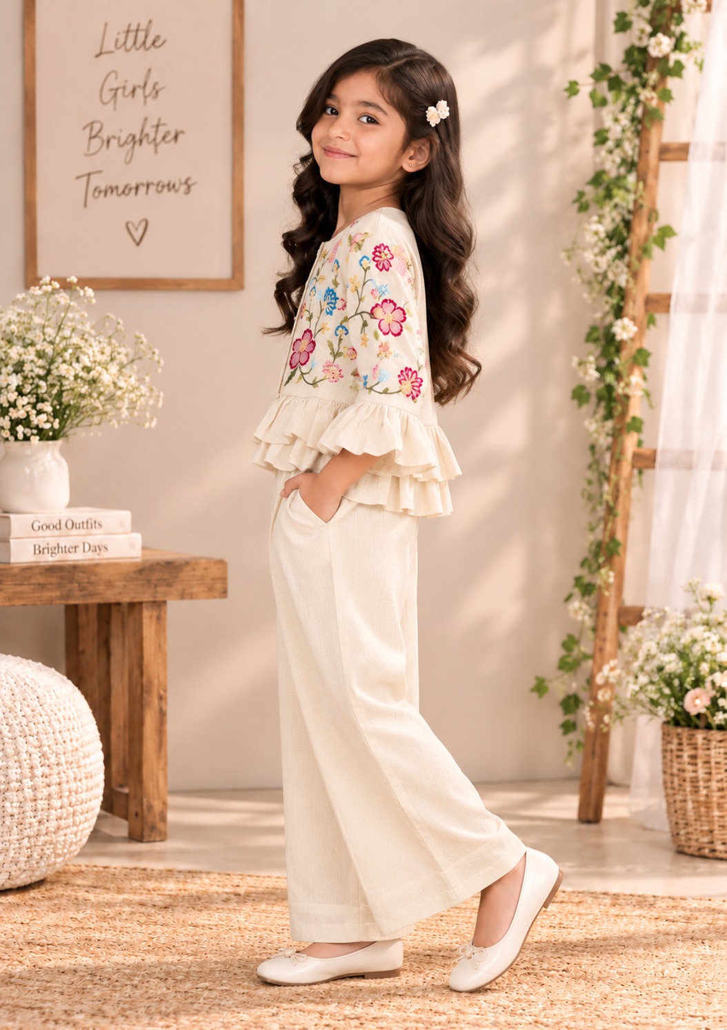 Ivory Bloom Co-ord Set