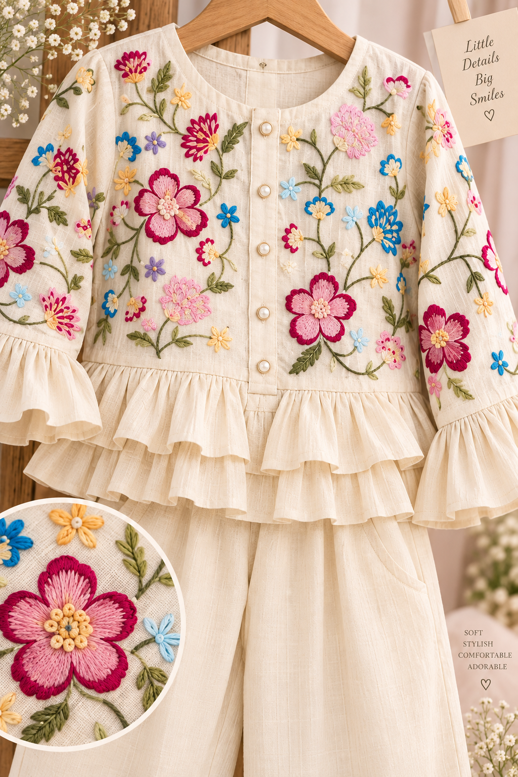 Ivory Bloom Co-ord Set